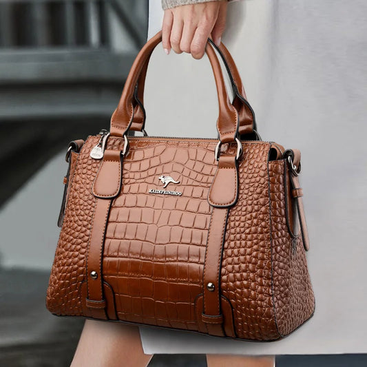 Luxury Designer Handbag Brand High Quality Soft Leather Shoulder Crossbody Bag for Women Bag Large Capacity Leisure Handbag 2024